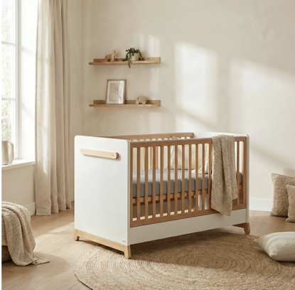 Εικόνα της Casababy Palmer White Βρεφικό Κρεβάτι Μετατρεπόμενο Σε Προεφηβικό