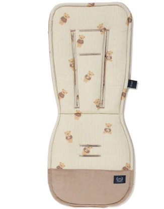 Εικόνα της Προστατευτικό Καροτσιού Baby Bear Velvet Mocca (3 σημείων*) La Millou