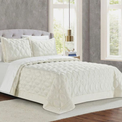 Εικόνα της ΚΟΥΒΕΡΛΙ ΥΠΕΡΔΙΠΛΟ MONTE CARLO IVORY 250x240