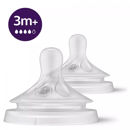 Εικόνα της PHILIPS AVENT Θηλή μαλακής σιλικόνης 3 μηνών+ (ροής 4) 2 τεμάχια