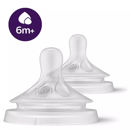 Εικόνα της PHILIPS AVENT Θηλή μαλακής σιλικόνης 6 μηνών+ (μέγιστης ροής) 2 τεμάχια
