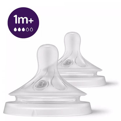 Εικόνα της PHILIPS AVENT Θηλή μαλακής σιλικόνης 1 μηνών+ (ροής 3) 2 τεμάχια