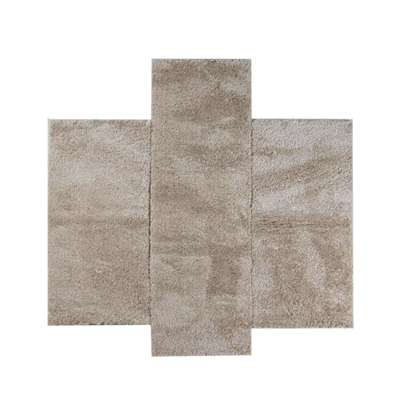 Εικόνα της Σετ Χαλιά Κρεβατοκάμαρας (3τμχ) Puffy Shaggy  Beige