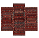 Εικόνα της Σετ Κρεβατοκάμαρας (3τμχ) Kazak Oriental 722 Bordo Rose