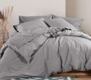 Εικόνα της Παπλωματοθήκη Βαμβακερή King Size Basic-22 Light Grey 260x240