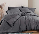 Εικόνα της Παπλωματοθήκη Βαμβακερή King Size Basic-22 Dark Grey 260x240