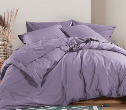 Εικόνα της Παπλωματοθήκη Βαμβακερή Μονή Basic-22 Amethyst 160x240