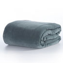 Εικόνα της Κουβέρτα Υπέρδιπλη Fleece Cosy Dusty Blue 220x240