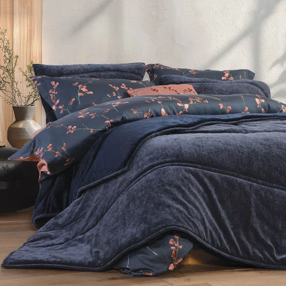 Εικόνα της Κουβερτοπάπλωμα Υπέρδιπλο Vania Blue/Black 240x220