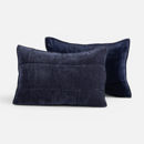 Εικόνα της Μαξιλαροθήκη Vania Σετ 2τεμ. Blue/Black 52x72