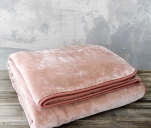 Εικόνα της Κουβέρτα Βελουτέ Μονή Nima Bed Linen Coperta Pink 160x220