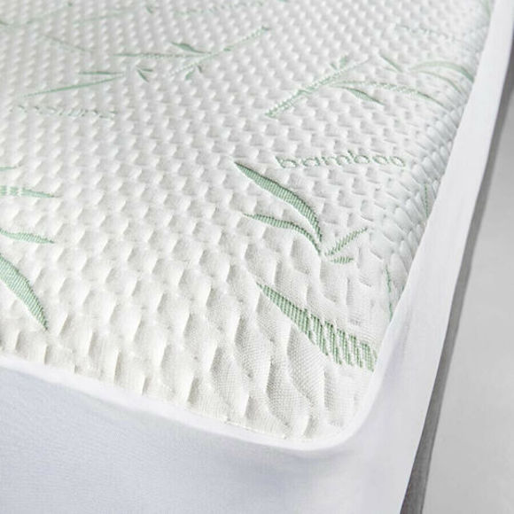 Εικόνα της Επίστρωμα αδιάβροχο La Luna Bamboo Λευκό King 180x200+35