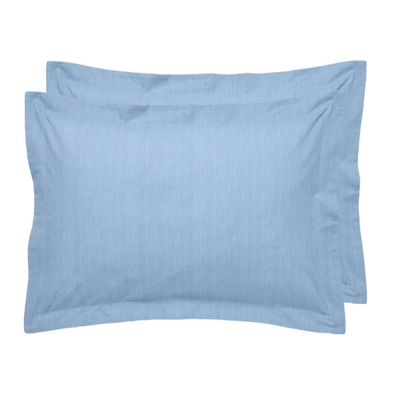 Εικόνα της DAS HOME ΖΕΥΓΟΣ ΜΑΞΙΛΑΡΟΘΗΚΕΣ CASUAL BLUE 5447