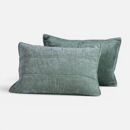 Εικόνα της Μαξιλαροθήκη Vania Σετ 2τεμ. 52x72 Forest Green