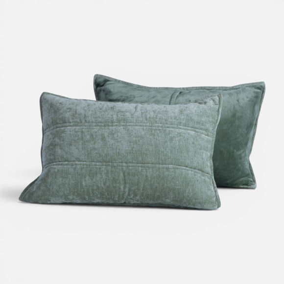 Εικόνα της Μαξιλαροθήκη Vania Σετ 2τεμ. 52x72 Forest Green
