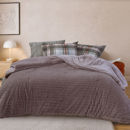 Εικόνα της Κουβερτοπάπλωμα Μονό Elaisa 160x220 Dark Grey