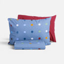 Εικόνα της Σετ Παπλωματοθήκη Παιδική Μονή Dots Blue 160x240