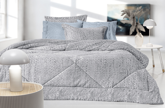 Εικόνα της Πάπλωμα Surreal Silver 260X240 Guy Laroche