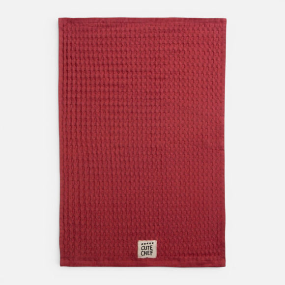 Εικόνα της Ποτηρόπανο Cute Chef 45x68 Bordo