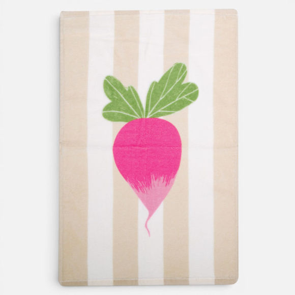 Εικόνα της Ποτηρόπανο Βελουτέ Radish 40x60 Ecru