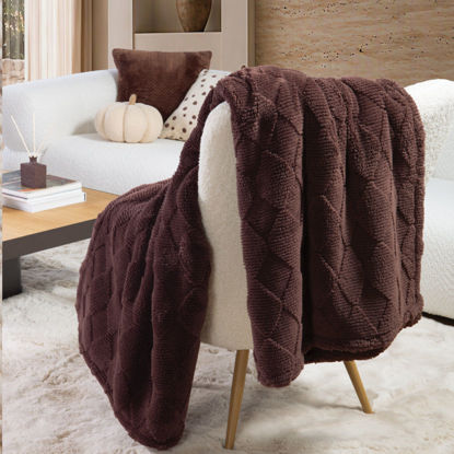 Εικόνα της Κουβερτάκι Καναπέ Mizenie 130x180 Brown