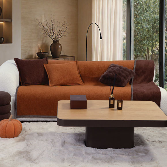 Εικόνα της Ριχτάρι Τριθέσιου Καναπέ Tanger 26 180x300 Camel/Coffee