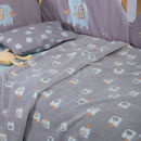 Εικόνα της Κουβέρτα Fleece Βρεφική Κούνιας Elephants 110x150