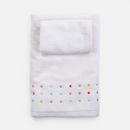 Εικόνα της Σετ Πετσέτες Βρεφικές 2τεμ. Dots Ecru/Pink