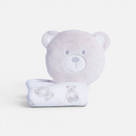 Εικόνα της Κουβερτάκι με Μαξιλάρι Βρεφικό Fleece Honey Bear 75x100