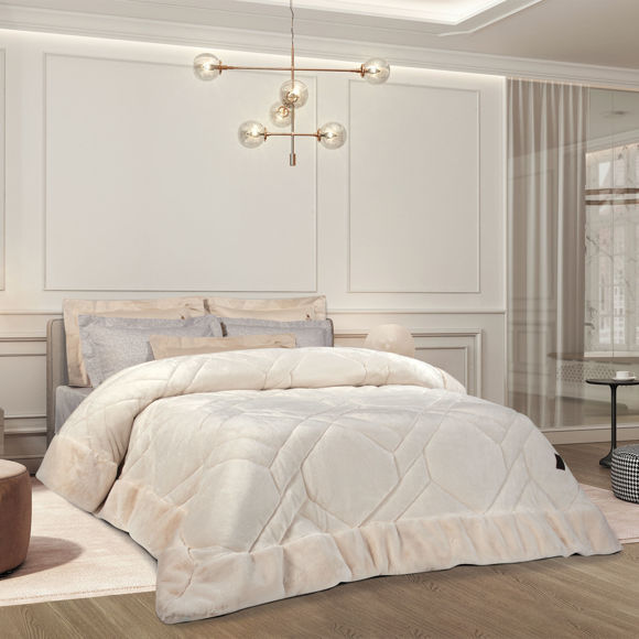 Εικόνα της GREENWICH POLO CLUB ΚΟΥΒΕΡΤΟΠΑΠΛΩΜΑ RABBIT FAUX FUR PREMIUM 240X250 4461