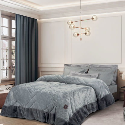 Εικόνα της GREENWICH POLO CLUB ΚΟΥΒΕΡΤΟΠΑΠΛΩΜΑ RABBIT FAUX FUR PREMIUM 240X250  4460