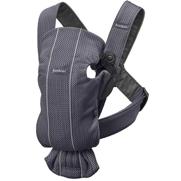 Εικόνα της BabyBjorn Μάρσιπος Mini 3D Mesh, Anthracite