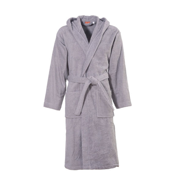 Εικόνα της Μπουρνούζι με Κουκούλα Comfort XX-LARGE Light Grey
