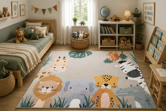 Εικόνα της Παιδικό Χαλί (160x230) Polcarpet Kiddo Zoo