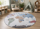 Εικόνα της Παιδικό Στρογγυλό Χαλί (Φ160) Polcarpet Kiddo Planet