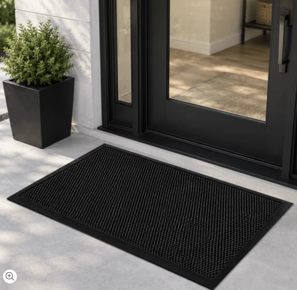 Εικόνα της Πατάκι Εισόδου (40x60) Pol Rugs & Mats 3D Grey/Black