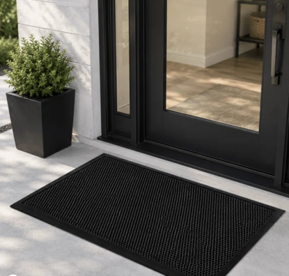 Εικόνα της Πατάκι Εισόδου (60x90) Pol Rugs & Mats 3D Grey/Black